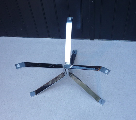 Image 1 of Tavolino da caffè vintage in vetro e cromo