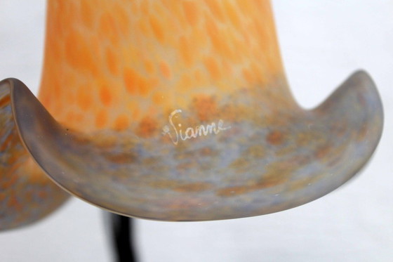 Image 1 of Swan Neck Lamp With Glass Paste 