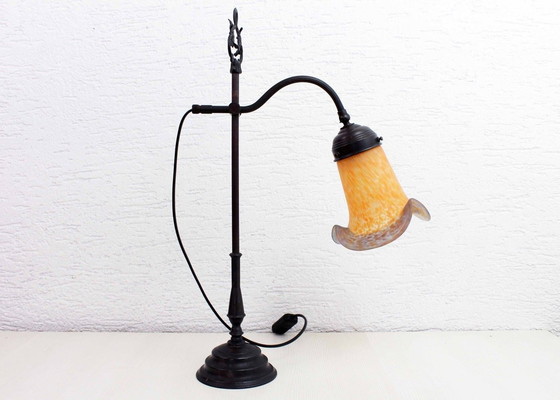 Image 1 of Swan Neck Lamp With Glass Paste 