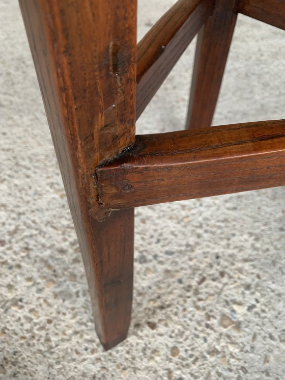 Image 1 of Farmhouse Barstool On Tripod Legs, 1930’S