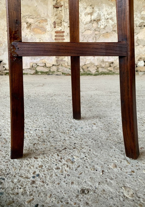 Image 1 of Farmhouse Barstool On Tripod Legs, 1930’S