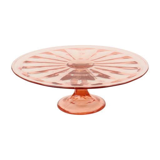 Pink Art Deco Cake Dish