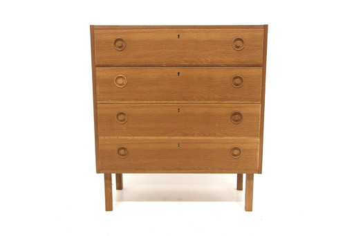  Scandinavian Oak Chest of Drawers, Sweden, 1960