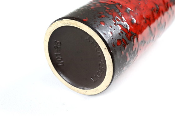 Image 1 of West Ger, Many Vase 401-28 Red Vintage