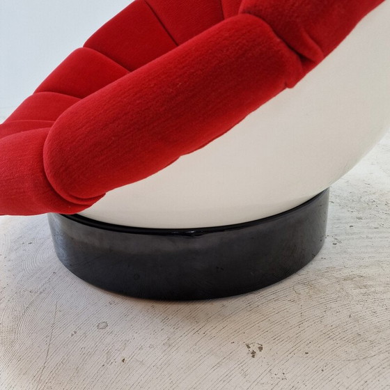 Image 1 of Poltrona vintage Girasole in fibra di vetro e tessuto di Luciano Frigerio, Italia 1970