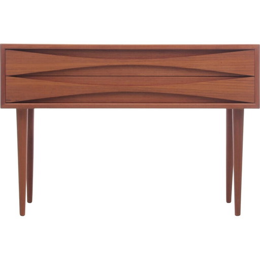 Scandinavian vintage teak chest of drawers with 2 drawers by Arne Vodder for Sibast Furniture