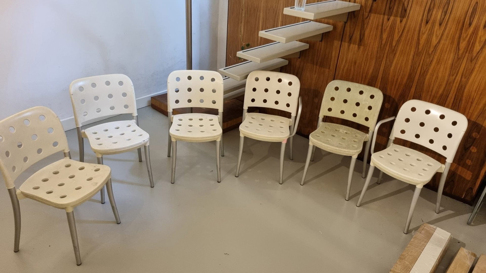 ☆イタリア HALIFAX☆MINNI CHAIR スタッキングチェア2脚セット