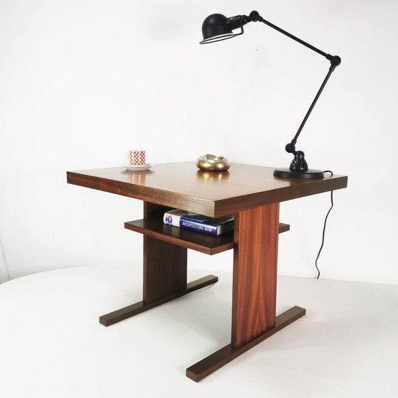 Image 1 of Tavolino da caffè vintage in noce impiallacciato, Cecoslovacchia 1970