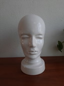 Scheurich West Germany 701 testa in ceramica bianca