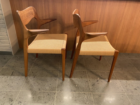 Image 1 of 2X Niels Otto Møller Dining Chair Model 55