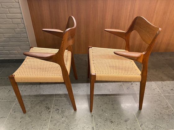 Image 1 of 2X Niels Otto Møller Dining Chair Model 55