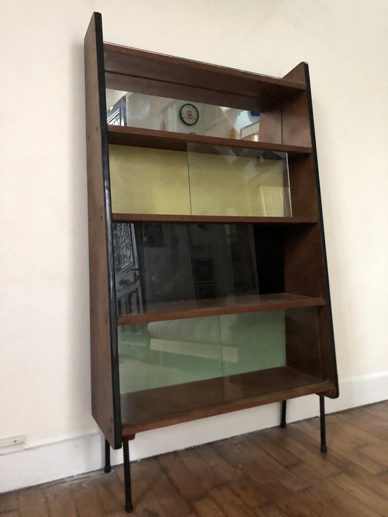 Image 1 of Libreria - Scaffali d'epoca - Rovere - Pierre Guariche - Royal Board - 1950