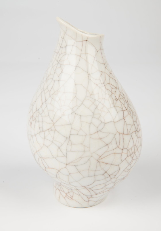 Image 1 of Rosenthal Art Department Crackle Vase - Vintage Art