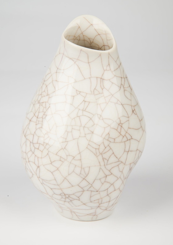 Image 1 of Rosenthal Art Department Crackle Vase - Vintage Art