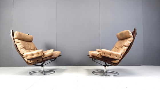 Image 1 of Pair of swivel chairs