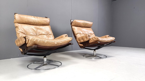 Image 1 of Pair of swivel chairs