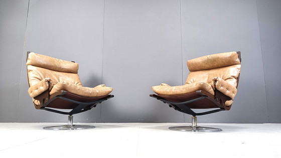 Image 1 of Pair of swivel chairs