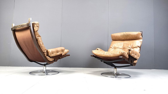 Image 1 of Pair of swivel chairs