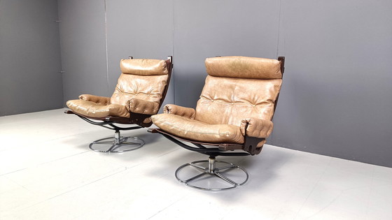 Image 1 of Pair of swivel chairs