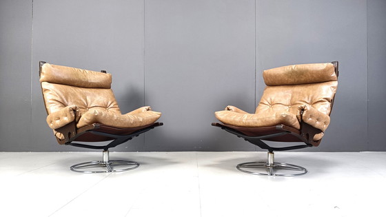 Image 1 of Pair of swivel chairs