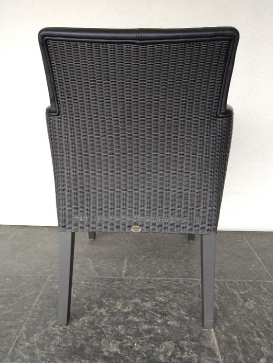 Image 1 of 2 X Lloyd Loom Chair Combined With Toledo Leather (Set)