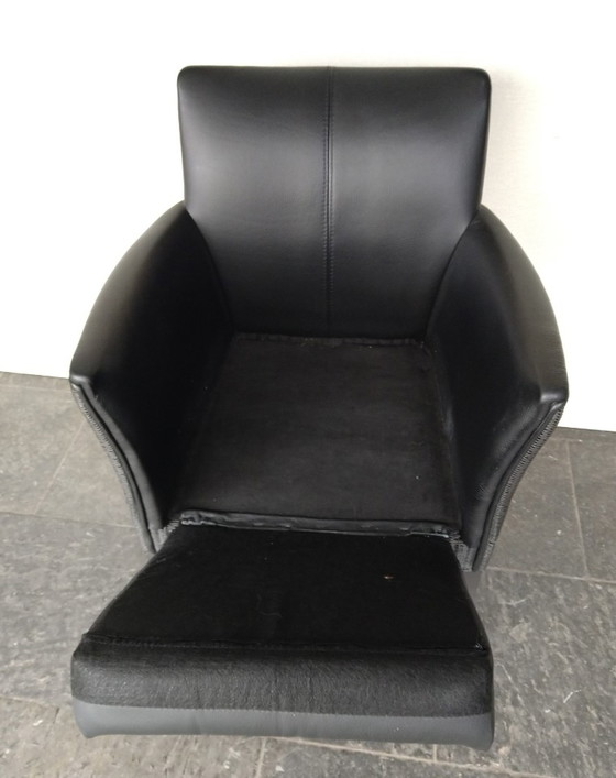 Image 1 of 2 X Lloyd Loom Chair Combined With Toledo Leather (Set)