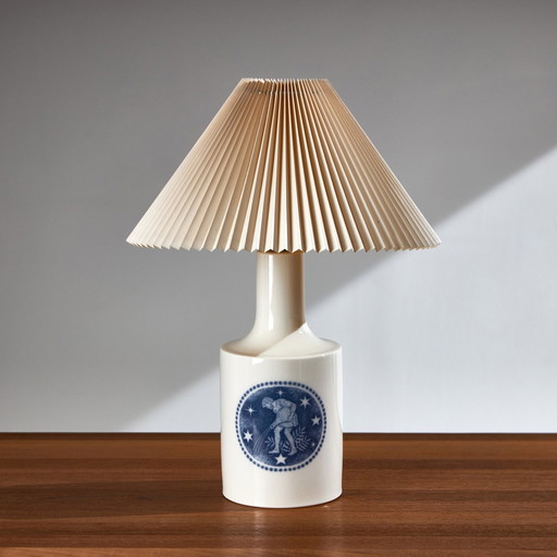 Vandmanden / Aquarius Porcelain Table Lamp By Kai Lange For Fog & Mørup And Royal Copenhagen