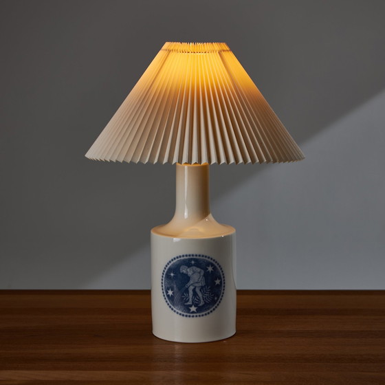 Image 1 of Vandmanden / Aquarius Porcelain Table Lamp By Kai Lange For Fog & Mørup And Royal Copenhagen