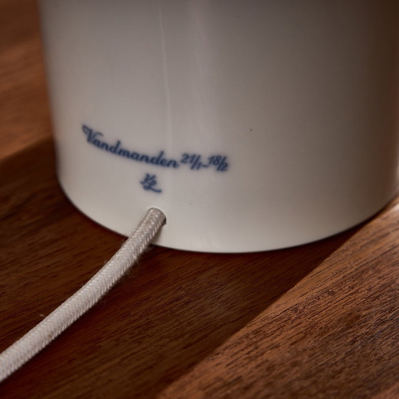 Image 1 of Vandmanden / Aquarius Porcelain Table Lamp By Kai Lange For Fog & Mørup And Royal Copenhagen