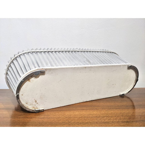 Image 1 of Vintage planter in white perforated sheet metal by Mathieu Matégot, 1960s