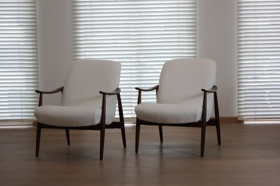 Image 1 of 2x Mid Century Modern Armchairs