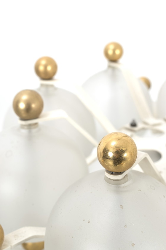 Image 1 of Kinkeldey Lampe pendante à globes givrés Belvedere Kristall