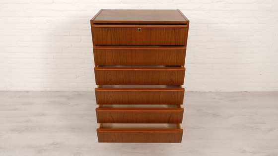 Image 1 of Vintage Danish Chest of Drawers | Teak | 6 Drawers | 104 Cm