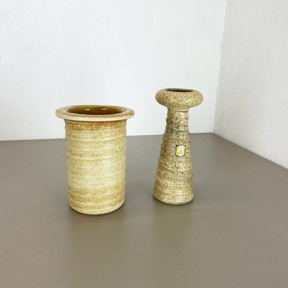Image 1 of Pair of vintage ceramic vases by Vest Ceramics, Netherlands 1970s