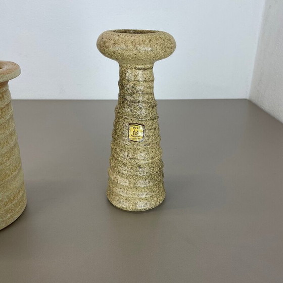 Image 1 of Pair of vintage ceramic vases by Vest Ceramics, Netherlands 1970s