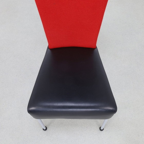Image 1 of Set of 4 vintage two-tone dining chairs, 1980