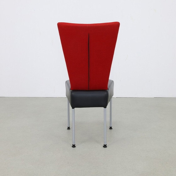 Image 1 of Set of 4 vintage two-tone dining chairs, 1980