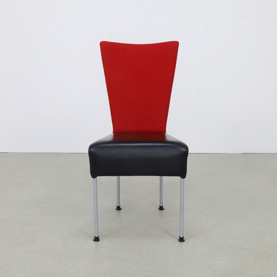 Image 1 of Set of 4 vintage two-tone dining chairs, 1980