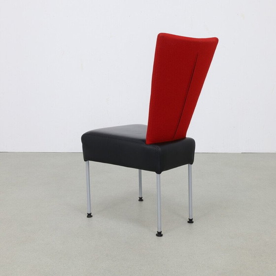 Image 1 of Set of 4 vintage two-tone dining chairs, 1980