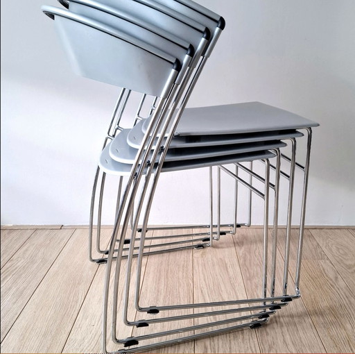 4x Design Chairs Juliette From Baleri Italia By Hannes Wettstein