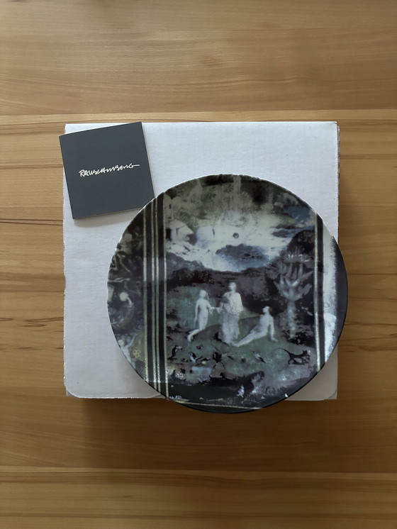 Image 1 of Robert Rauschenberg Porcelain Plate - Edition For The Guggenheim Museum