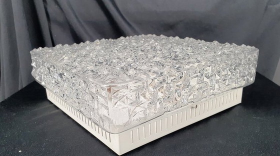 Image 1 of 11866 Vintage Glass Ceiling Lamp, Ceiling Lamp