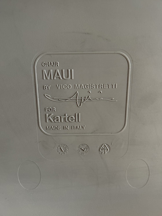 Image 1 of Kartell Maui Chairs, 2 Pieces