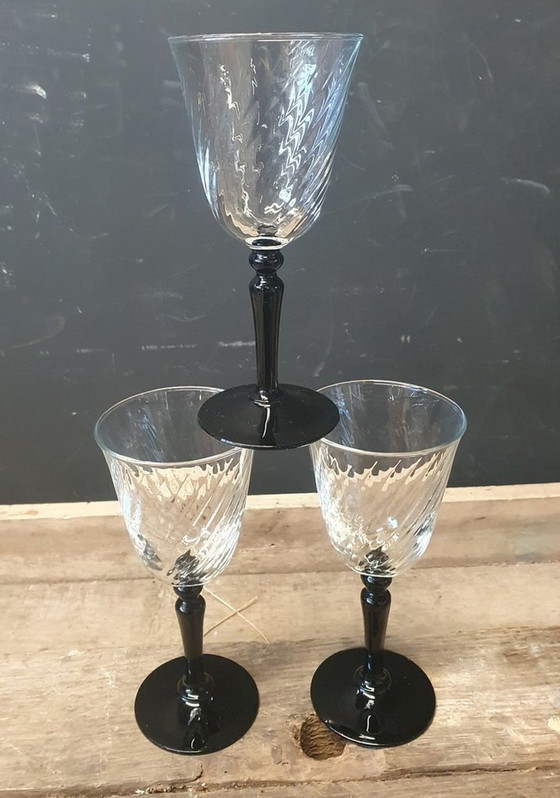 Image 1 of 2104 Vintage Luminarc Wine Glasses