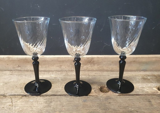 2104 Vintage Luminarc Wine Glasses