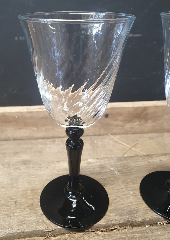 Image 1 of 2104 Vintage Luminarc Wine Glasses