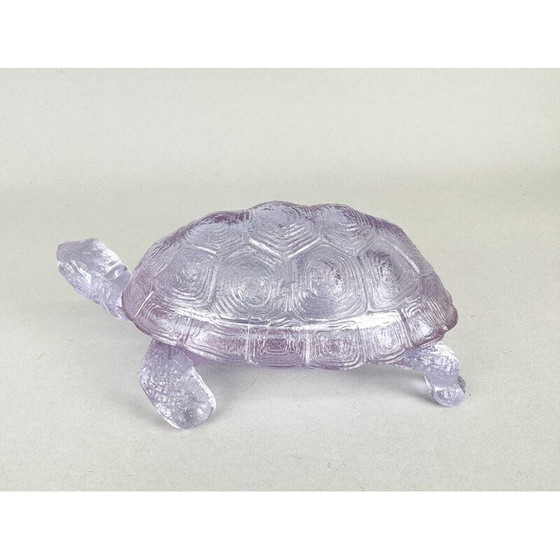 Image 1 of Vintage Neodymium glass jar, Czechoslovakia 1970s