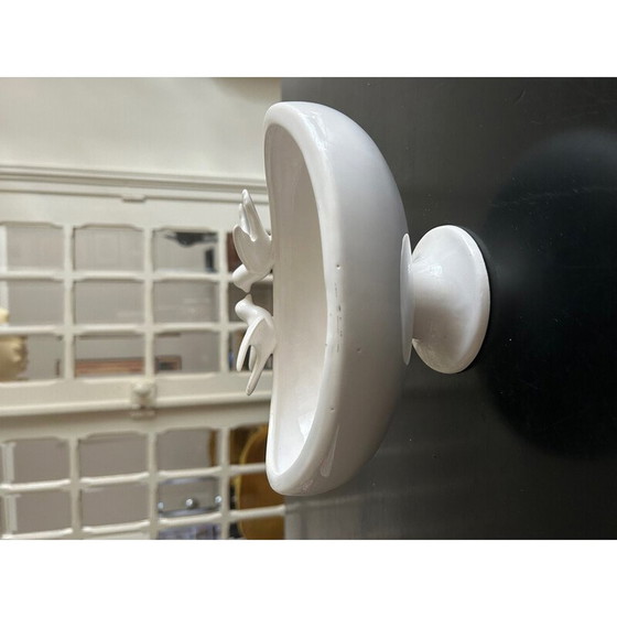 Image 1 of Vintage glazed ceramic bird bowl, 1970