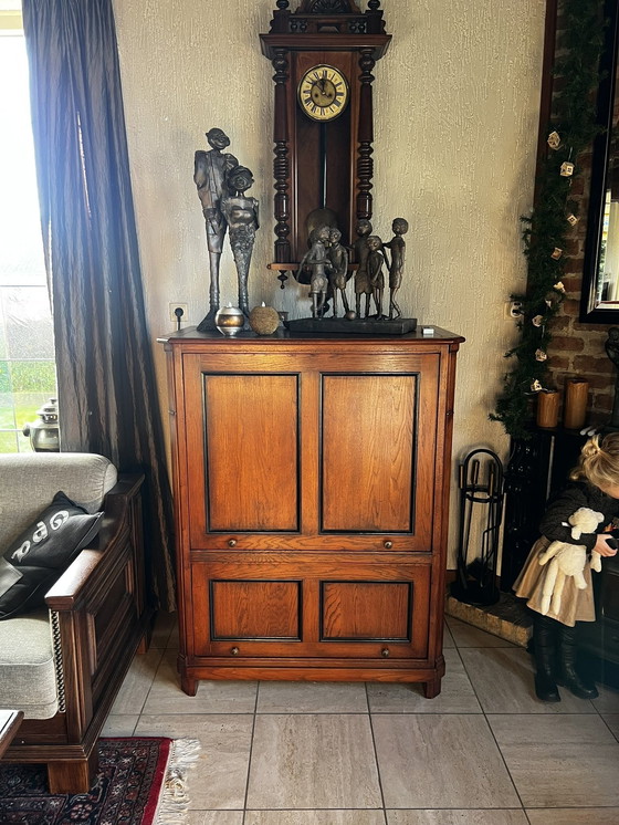 Image 1 of Antique Oak Horse Regulator