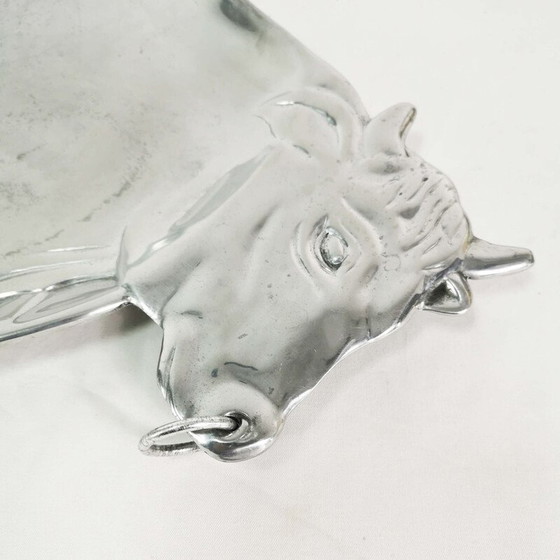 Image 1 of Vintage thick polished aluminum meal tray, Germany 1970